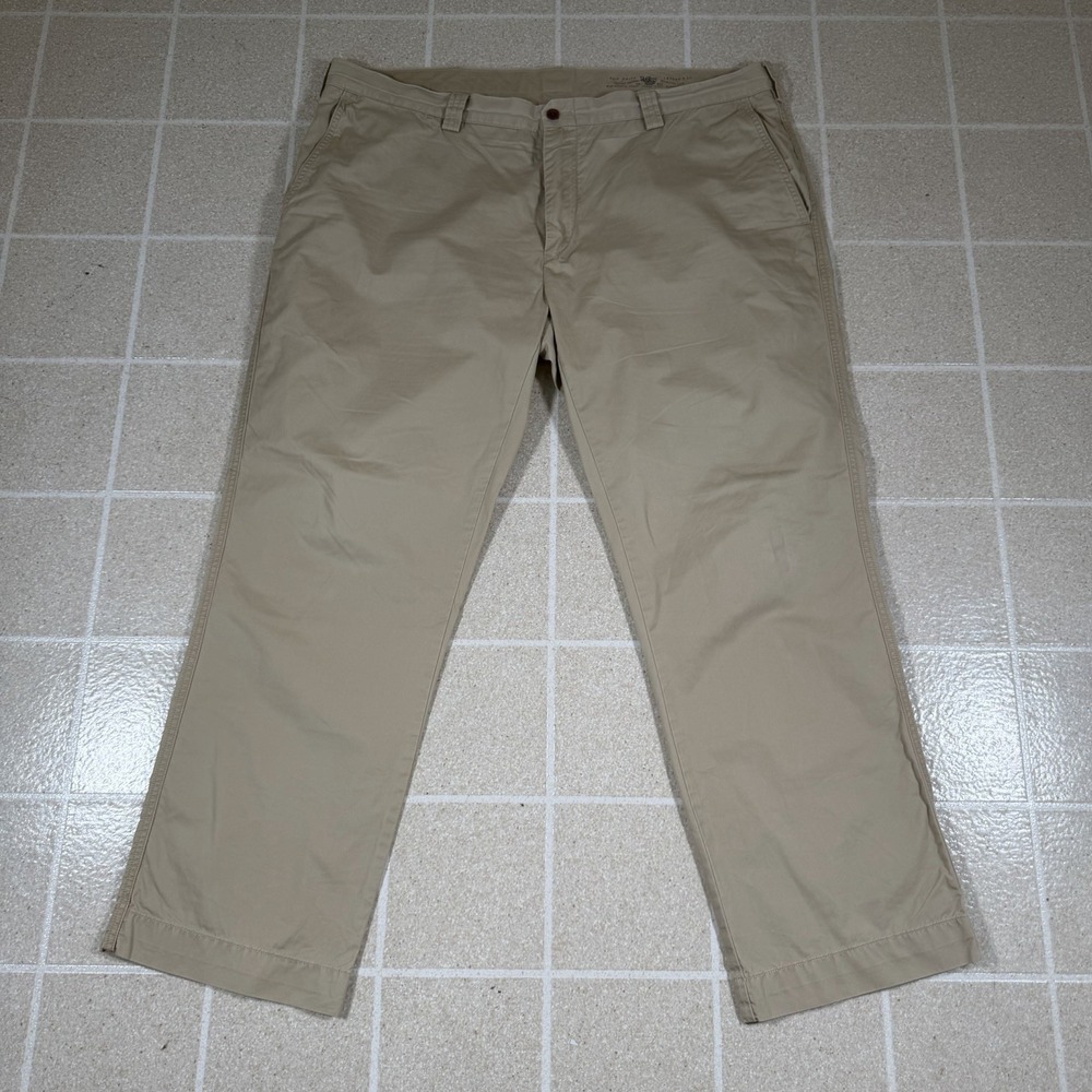 VTG Polo Ralph Lauren Chino Pants Mens 40x30 Khaki Suffield Straight Pony Preppy